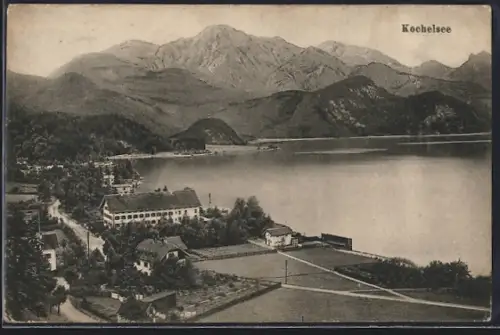 AK Kochelsee, Seepartie mit Bergen