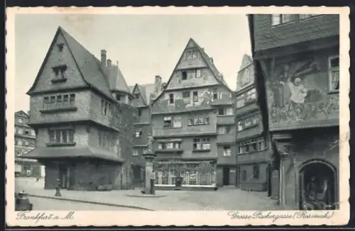 AK Alt-Frankfurt, Grosse Fischergasse, Roseneck