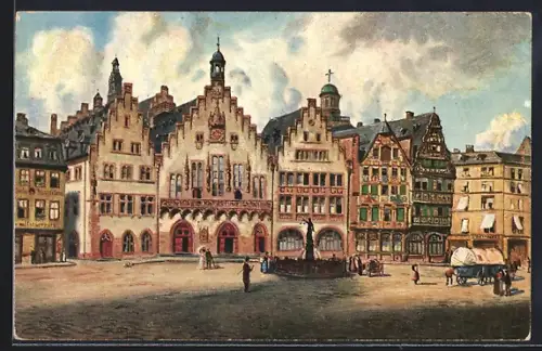 Künstler-AK Frankfurt, Frankfurter Römer