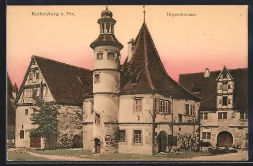 AK Rothenburg o. Tbr., Partie am Hegereiterhaus