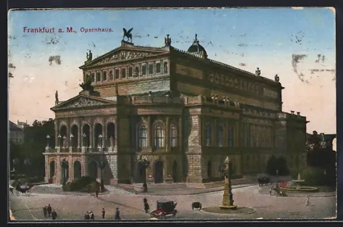 AK Frankfurt a. M., Blick auf das Opernhaus