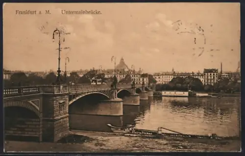 AK Frankfurt a. M., Untermainbrücke