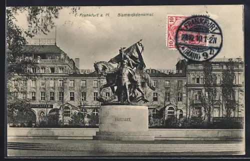 AK Frankfurt a. M., Bismarckdenkmal
