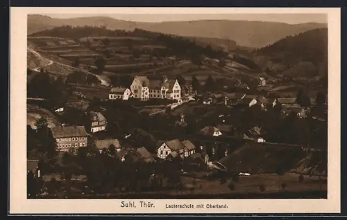 AK Suhl /Thür., Lautereschule mit Oberland