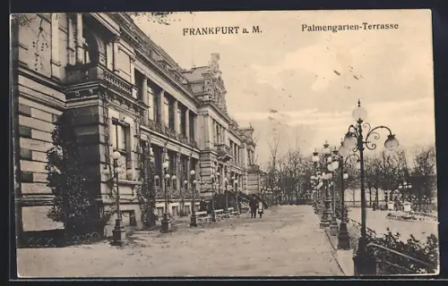AK Frankfurt-Westend, Palmengarten-Terrasse