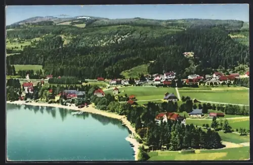 AK Titisee /bad. Schwarzwald, Seeblick aus der Vogelschau