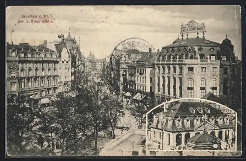AK Frankfurt a. M., Zeil, Hauptwache, Kaufhaus Gebr. Robinsohn