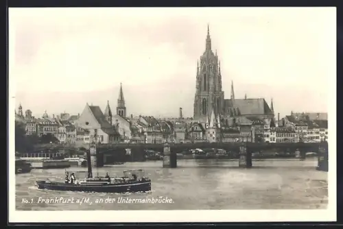 AK Frankfurt a. M., An der Untermainbrücke