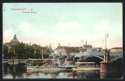AK Frankfurt a. M., Untermainbrücke