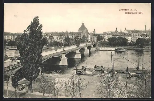AK Frankfurt a. M., Untermainbrücke