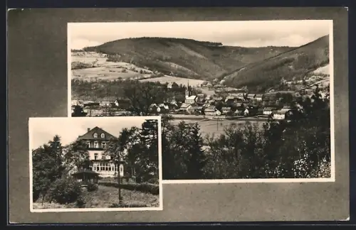AK Etzelbach /Thür., Ortsansicht aus der Vogelschau