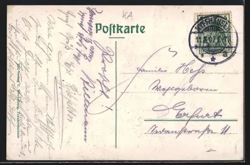 AK Kyffhäuser, Kyffhäuser-Gasthaus, Denkmal