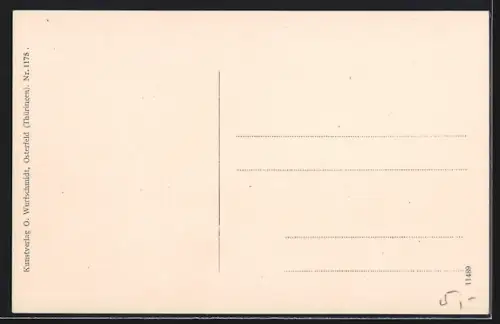 AK Klosterlausnitz, Ortsansicht mit Kirche und Teich