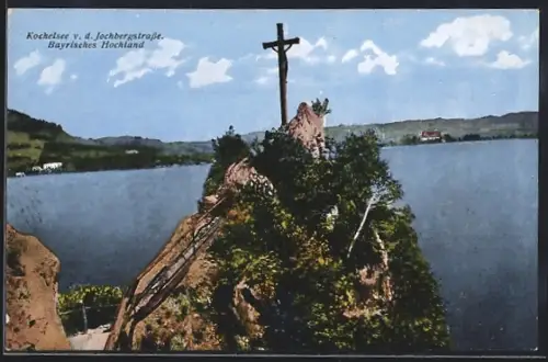 AK Gipfelkreuz am Kochelsee