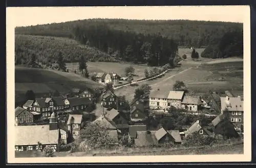 AK Vesser /Thür. Wald, Totalansicht aus der Vogelschau