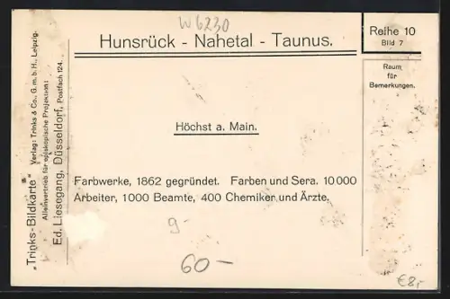 AK Frankfurt-Höchst, Totalansicht der Farbwerke