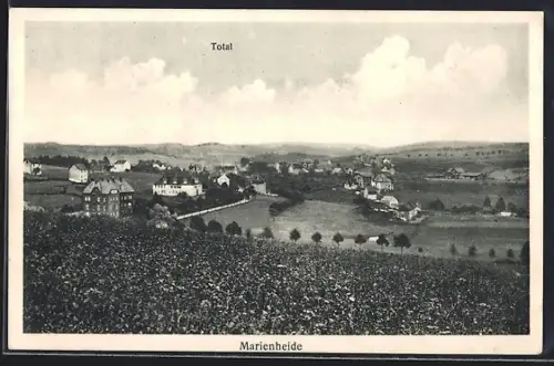 AK Marienheide, Totalansicht von einem Feld aus