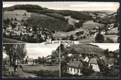 AK Bonzel, Ortspartie, Kirche, Gesamtansicht