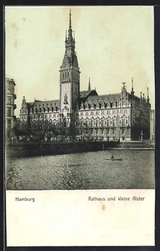 AK Hamburg, Rahthaus und kleine Alster