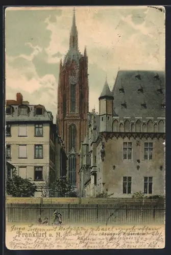 AK Alt-Frankfurt, Partie am Archiv u. Kaiserdom