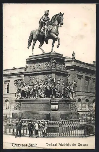 AK Berlin, Denkmal Friedrichs des Grossen