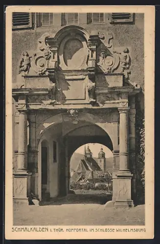 AK Schmalkalden, Hofportal im Schloss Wilhelmsburg