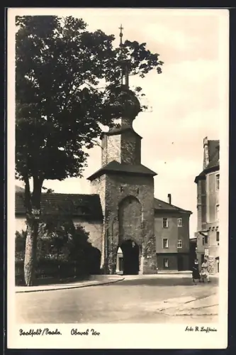AK Saalfeld / Saale, Strasse am Oberen Tor