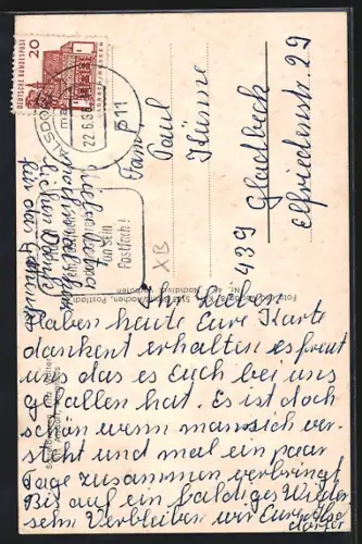 AK Alsdorf /Kr. Aachen, Kirche, Strassenpartie