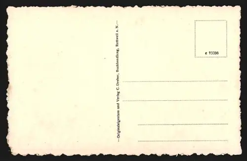 AK Rottweil a. N., Innenansicht der Heiligkreutkirche