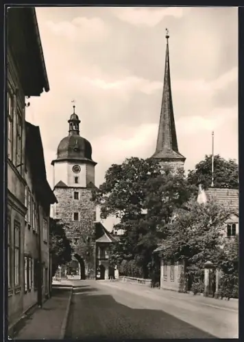 AK Arnstadt /Thür., Partie am Riedtor