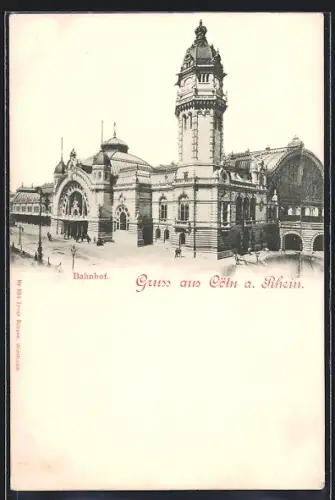 AK Cöln a. Rhein, Gesamtansicht vom Hauptbahnhof