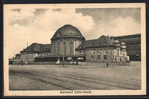 AK Köln-Deutz, Partie am Bahnhof