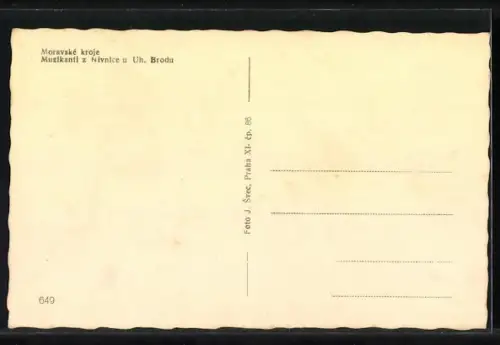 AK Moravské kroje, Muzikanti z Nivnice u Uh. Brodu
