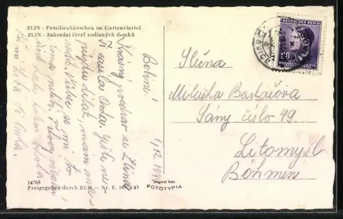 AK Zlín, Familienhäuschen im Gartenviertel