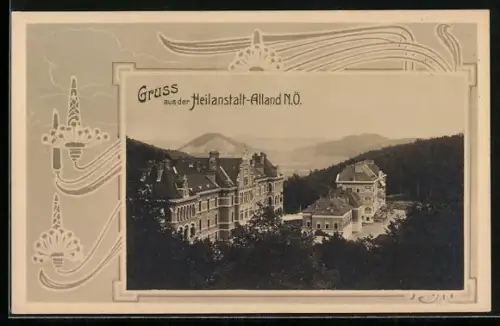 AK Alland, Ansicht der Heilanstalt