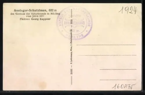 AK Anninger-Schutzhaus auf dem Hochanninger mit Zufahrt