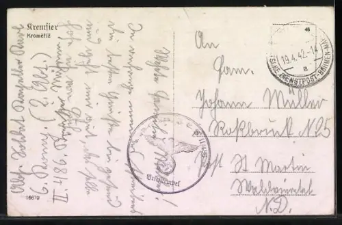 AK Kremsier /Kromeríz, Sehenswürdigkeiten der Stadt