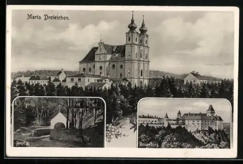 AK Rosenburg-Mold, Maria Dreieichen, Bründl, Rosenburg, Ortsansicht