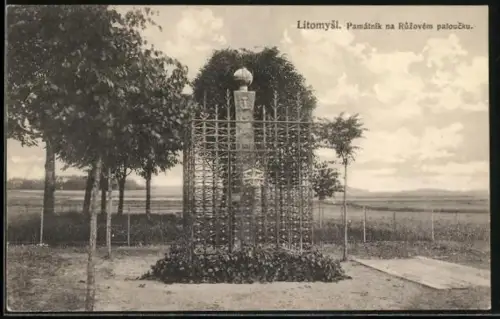AK Litomysl, Pamatnik na Ruzovem paloucku