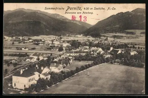 AK Pernitz, Panorama vom Peterberg