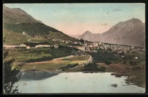 AK Levico, Totalansicht der Ortschaft