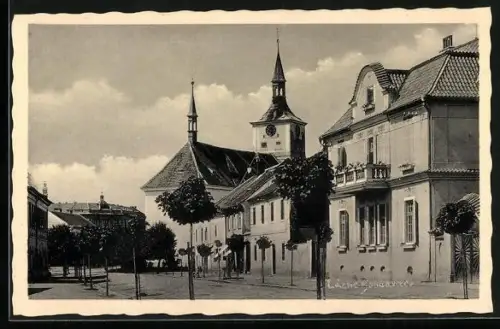 AK Bad Bochdanetsch / Lazne Bohdanec, Pension Tiller, Kostel
