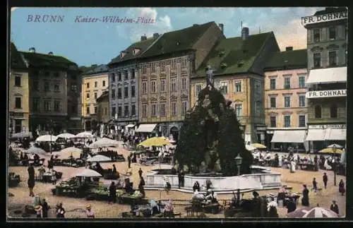AK Brünn / Brno, Kaiser-Wilhelm-Platz
