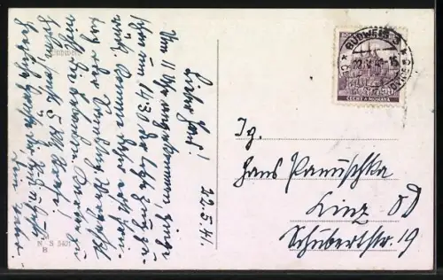 AK Budweis-Ceske Budejovice, Ringplatz-Gesamtansicht