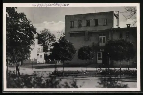 AK Milowitz / Milovice, Truppenübungsplatz, Gebäudeansichten