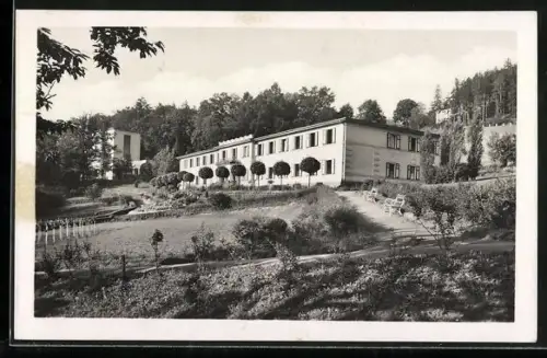 AK Bad Teplitz a. d. Betschwa, Kur-Pavilon mit Anlagen