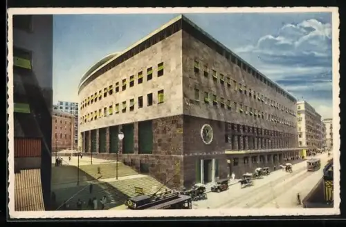 AK Napoli, Palazzo delle RR. Poste, Telegrafi e Tramway