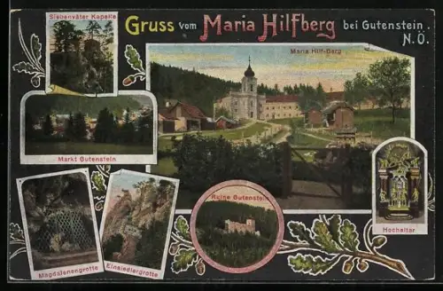 AK Gutenstein, Maria Hilfberg, Einsiedlergrotte, Magdalenengrotte