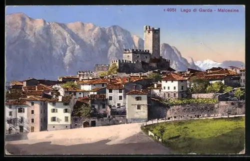 AK Malcesine, Blick zum Ort