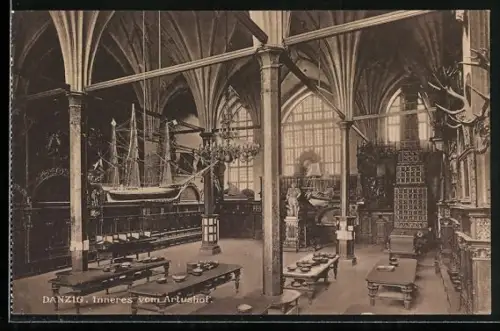 AK Danzig-Gdansk, Inneres vom Artushof